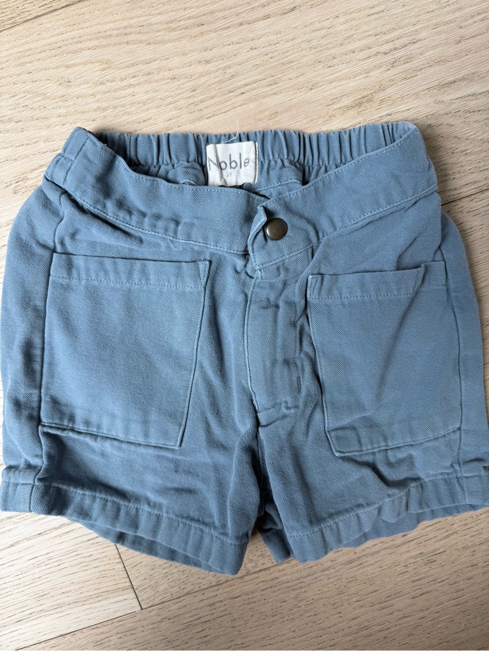 | Blue Cotton-Garment kids shorts